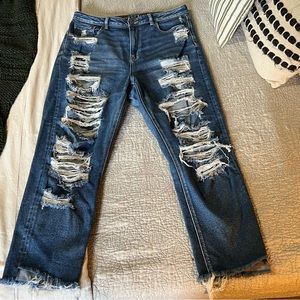 American Eagle Stretch Curvy Mom Jeans